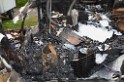 Wohnmobil ausgebrannt Koeln Porz Linder Mauspfad P055